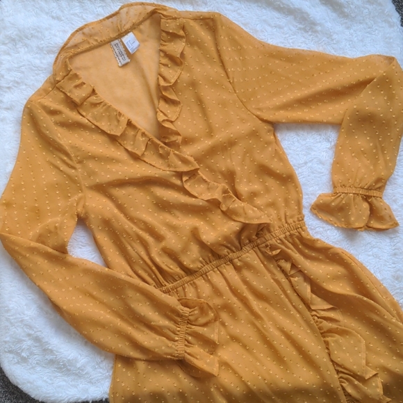 H & M sheer polka dot midi dress - Picture 2 of 8